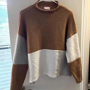 Womens colorblock sweater